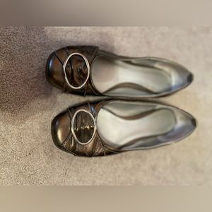 kenneth cole reaction bronze flats with buckle detail -  7